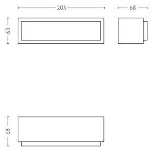 Philips 17354/93/P3 - Επιτοίχιο φωτιστικό LED εξωτερικού χώρου LED/4,5W IP44