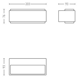 Philips 16487/93/P3 - Φωτιστικό εξωτερικού χώρου LED με ρύθμιση φωτισμού MYGARDEN 2xLED/4,5W IP44