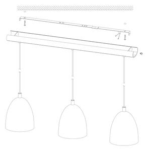Eglo 49871 - Κρεμαστό φως SAFI 3xE27/60W
