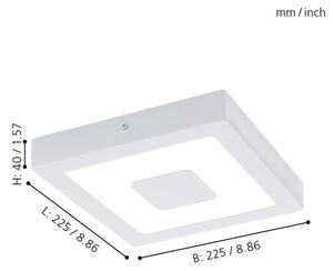 Eglo 96488 - Φως οροφής μπάνιου LED IPHIAS LED/16,5W/230V IP44