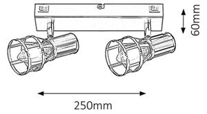 Rabalux 5959 - Φωτιστικό σποτ ARIA 2xE14/15W