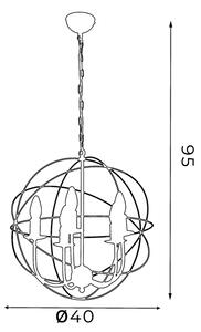 Πολύφωτο GLOBE 5 5xE14/60W μαύρο