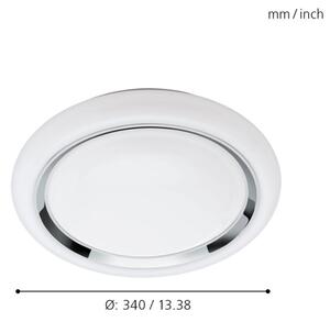 Eglo 96686 - Φωτιστικό οροφής LED RGBW Dimmable CAPASSO-C LED/17W/230V