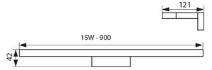 Kanlux 26682 - Φως καθρέφτη μπάνιου LED ASTEN LED/15W/230V IP44