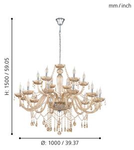 Eglo 39095- Πολύφωτο BASILANO 18xE14/40W/230V