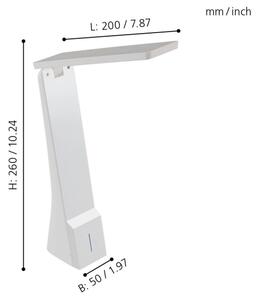 Eglo 97044 - Επιτραπέζια λάμπα dimmer LED LA SECA 1xLED/1,8W/230V λευκό