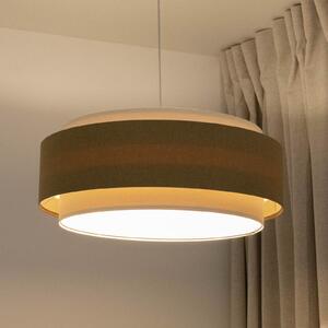 Boho Elegant κρεμαστό φωτιστικό, καφέ/μπεζ/κρεμ, Ø 60cm, ύφασμα