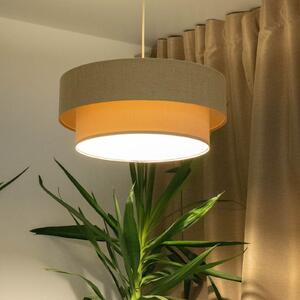 Maco Design Κρεμαστό φωτιστικό Boho, κρεμ/μπεζ, Ø 50 cm, ύψος 21 γιούτα, ρυθμιζόμενος, Μπεζ, Σαλόνι / τραπεζαρία, Ύφασμα / Κλωστοϋφαντουργία