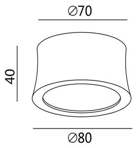 Fabas 3440/71/102 - Φως σποτ LED PONZA 1xLED/7W/230V