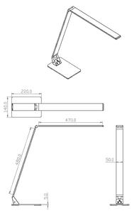 Fabas 3265/30/212 - LED Λάμπα dimming WASP 12W/230V 3000/4000/5000K χρώμιο