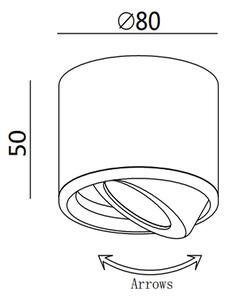 Fabas 3430/71/102 - Φως σποτ LED ANZIO 1xLED/6W/230V