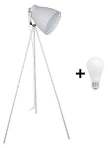 Solight WA001-W - Επιδαπέδια λάμπα LED MILANO 1xE27/10W/230V λευκό 145cm