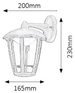 Rabalux 8125 - Φως τοίχου εξωτερικού χώρου LED SORRENTO LED/8W/230V IP44