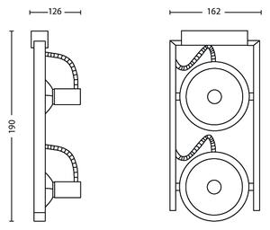 Philips 53062/48/PN - Φωτιστικό σποτ FAST 2xG9/42W/230V