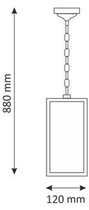 Πολύφωτο εξωτερικού χώρου MALMO 1xE27/15W/230V μαύρο IP44