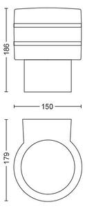 Philips 17404/47/P0 - Επιτοίχιο φωτιστικό εξωτερικού χώρου LED Hue TUAR 1xE27/9,5W IP44