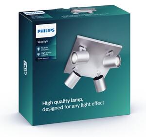 Philips 53094/48/12 - Φωτιστικό σποτ MYLIVING RUNNER 4xGU10/50W/230V