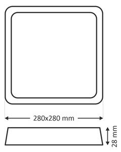 Φωτιστικό οροφής LED LED/24W/230V 4200K 28x28 cm λευκό