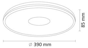 LED Dimmable φωτιστικό οροφής LEON LED/24W/230V + τηλεχειριστήριο