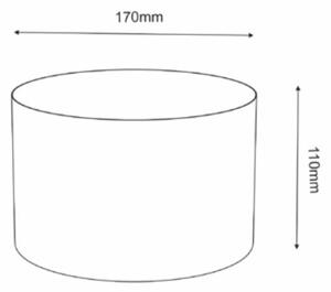 Κεραμικό κασπώ με βάση 11x17 cm χρυσαφί