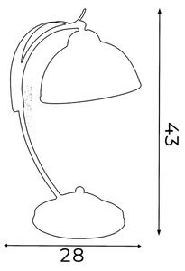 Επιτραπέζια λάμπα KORFU 1xE27/60W/230V
