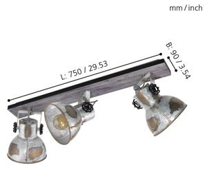 Eglo 49652 - Φωτιστικό σποτ BARNSTAPLE 3xE27/40W/230V