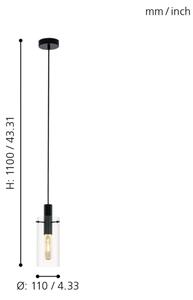 Eglo 97366 - Πολύφωτο σε σχοινί MONTEFINO 1xE27/60W/230V