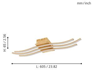 Eglo 97743 - Συνδεδεμένο πολύφωτο LED MIRAFLORES 3xLED/8,6W/230V