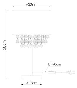 GLOBO 15188T3 - Επιτραπέζια λάμπα AMY I 1xE27/60W/230V