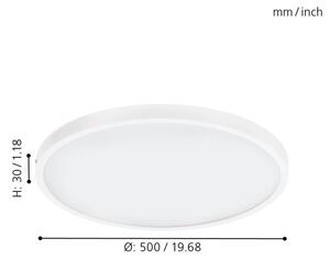 Eglo 97271 - Φως οροφής dimmer LED FUEVA 1 1xLED/25W/230V 3000K