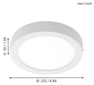 Eglo 98171 - Φωτιστικό εξωτερικού χώρου dimmer LED ARGOLIS-C LED/16,5W/230V IP44