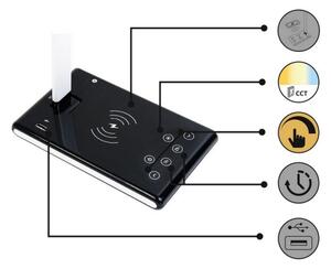 Rabalux 6019 - Επιτραπέζια λάμπα αφής dimmer LED SHELDON LED/36W/230V USB