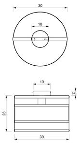 Φως οροφής RIM 1xE27/60W/230V