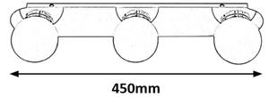 Rabalux 2112 - Φωτιστικό οροφής μπάνιου BECCA 3xG9/28W/230V IP44