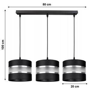 Πολύφωτο σε σχοινί CORAL 3xE27/60W/230V μαύρο