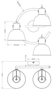 Globo 54655-3 - Φωτιστικό σποτ FILLO 3xE14/25W/230V