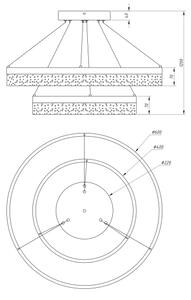 Globo 68225-60 - Πολύφωτο LED σε σχοινί SMITTY 1xLED/60W/230V