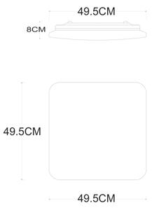 Globo 48406-48 - LED Dimmable φωτιστικό οροφής LASSY LED/48W/230V + RC