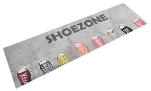 VidaXL Χαλί Κουζίνας Πλενόμενο Επιγραφή Shoezone 45x150 εκ. Βελούδινο