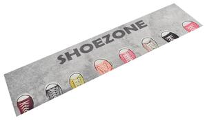 VidaXL Χαλί Κουζίνας Πλενόμενο Επιγραφή Shoezone 60x300 εκ. Βελούδινο