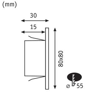 Paulmann 99495 - LED/1,2W Φωτιστικό σκάλας EDGE 230V