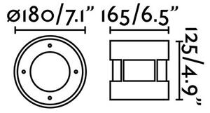 FARO 70589 - Φωτιστικό δρόμου εξωτερικού χώρου LED SURIA-12 LED/12W/230V IP67