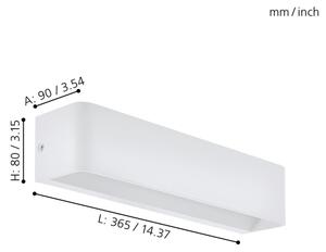 Eglo 98423 - Φως τοίχου LED SANIA LED/12W/230V