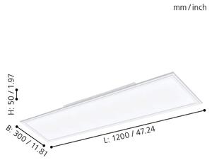 Eglo 98205 - Πάνελ dimmer LED SALOBRENA-A LED/30W/230V + τηλεχειριστήριο