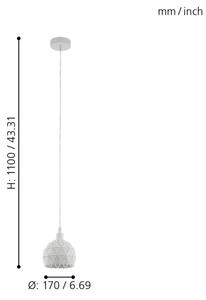 Eglo 33344 - Πολύφωτο σε σχοινί ROCCAFORTE 1xE14/40W/230V