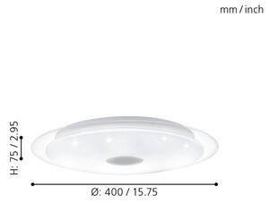 Eglo 98323 - Φως οροφής dimmer LED LANCIANO LED/24W/230V + RC