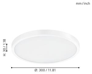 Eglo 98293 - Φως οροφής dimmer LED FUEVA-A LED/20W/230V + RC