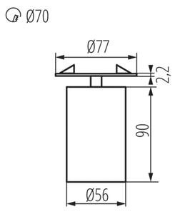 Χωνευτό φως σποτ CHIRO 1xGU10/35W/230V μαύρο