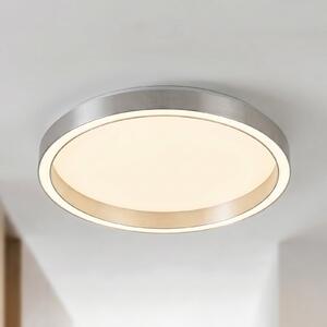 Lucande Φωτιστικό οροφής LED Rotundo, Ø 40 cm, αλουμίνιο, με ρυθμιζόμενη ένταση, ρυθμιζόμενος, Μεταλλικό, Σαλόνι / τραπεζαρία, Πλαστικό, σύγχρονο