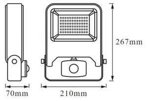 Ledvance - Προβολέας LED με αισθητήρα ENDURA LED/50W/230V IP44